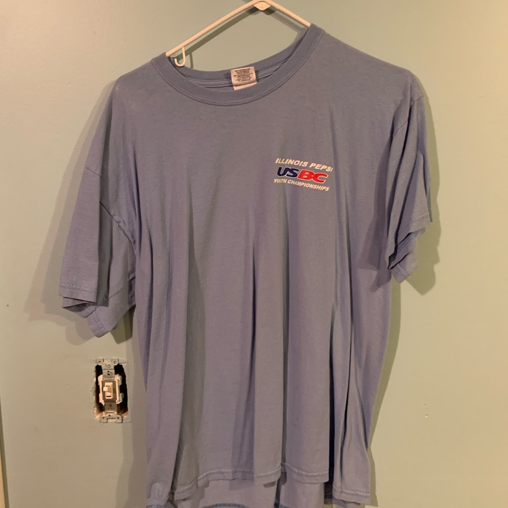 Light blue T
